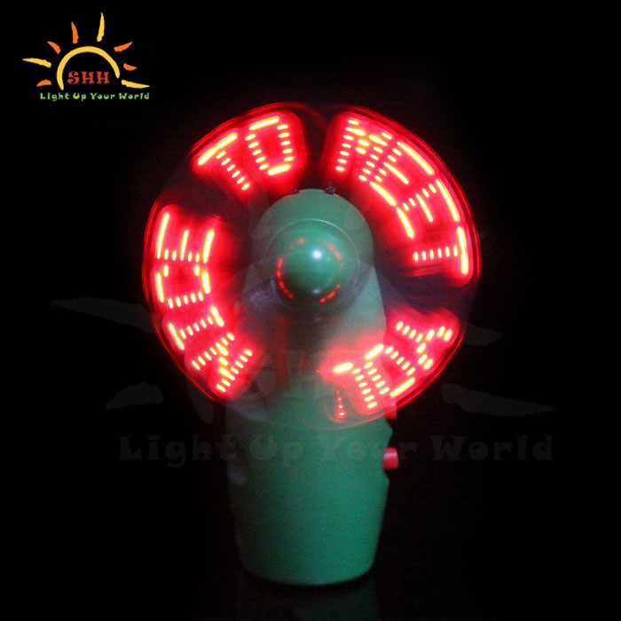 Programmed Message Light Up Fan