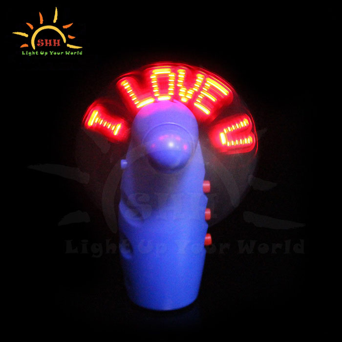 Programmed Message Light Up Fan