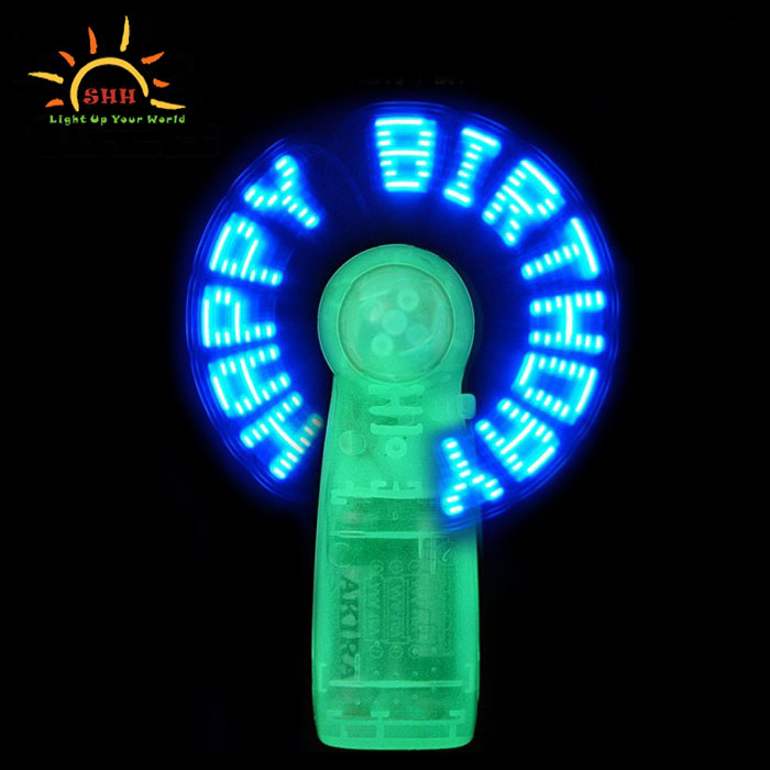 LED Message Light Up Fan