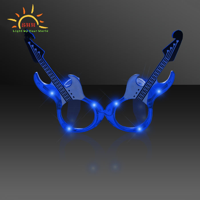 Light Up Shades Rock Guitar LED Glasses